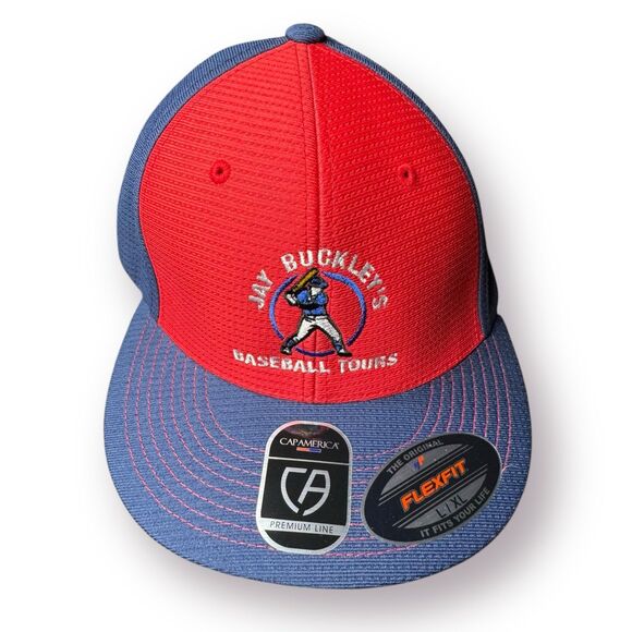 Jay Buckley’s Baseball Tours Baseball Hat Flexfit Size Large/XL Vintage‎ cap - Picture 1 of 7